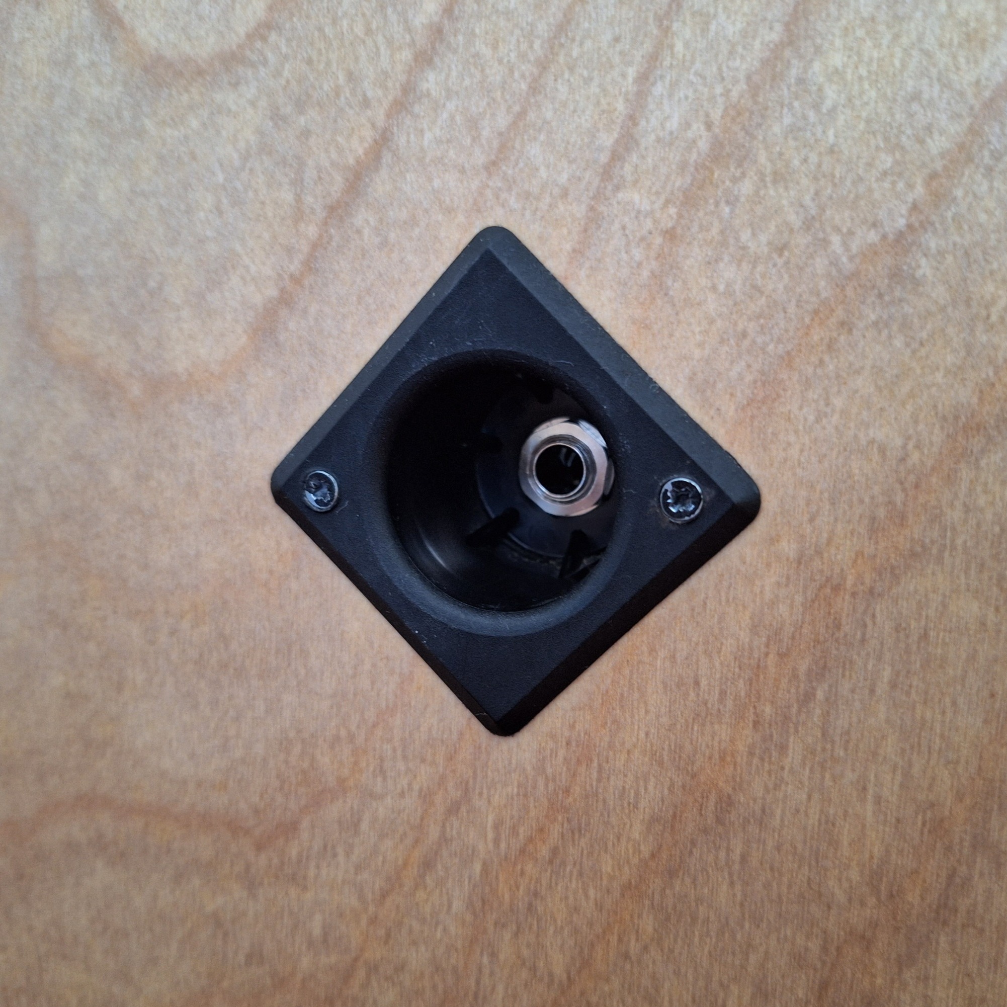 Blond Bass Cabs vintage style recessed jack socket